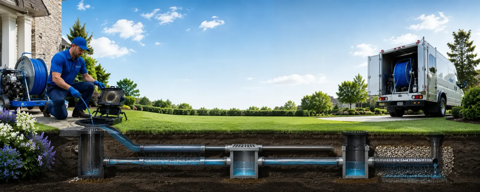 Outdoor drain cleaning information for Mountain Home Afb, ID